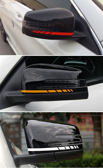 Side Mirror Striped Car Sticker - 0 - CJ
