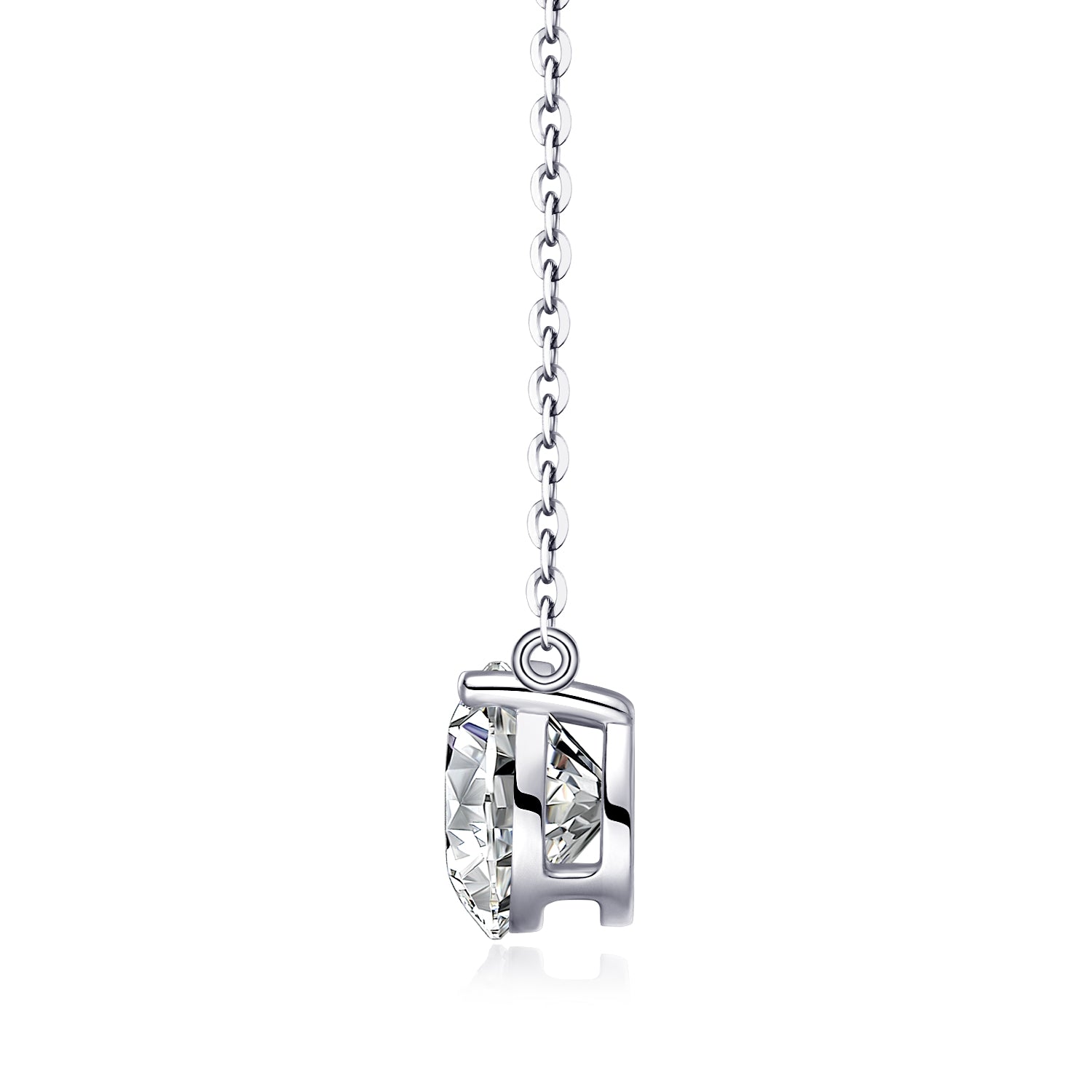 1Love Of Time - A Fashionable And Luxurious Diamond Jewelry Piece Set With 2-carat Moissan Diamond S925 Sterling Silver And Platinum-plated Pendant Prohibit TikTok sales
