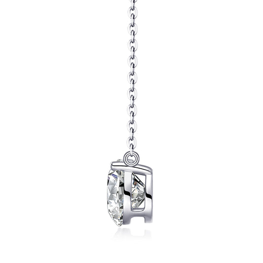1Love Of Time - A Fashionable And Luxurious Diamond Jewelry Piece Set With 2 - carat Moissan Diamond S925 Sterling Silver And Platinum - plated Pendant Prohibit TikTok sales - 5 - cjdropshipping
