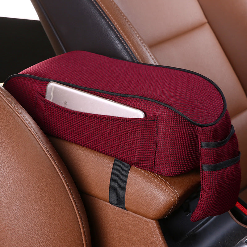 Car accessories armrest box pad - 0 - CJ - Wine red - CJQCNBQC00222 - Wine red