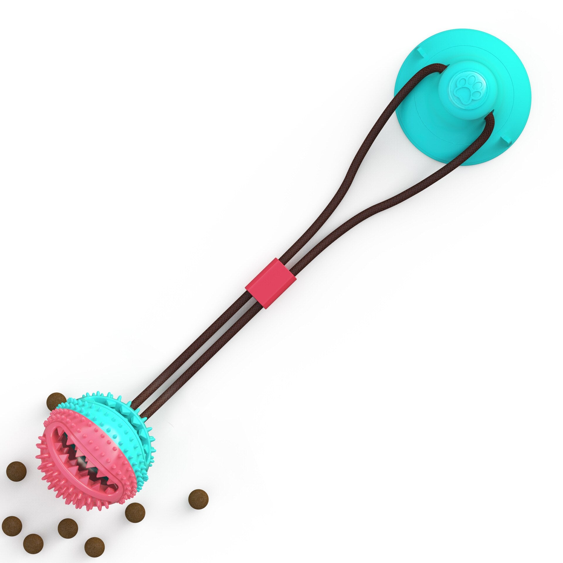 Dog Toys For Aggressive Chewers Interactive Teething Boredom And Stimulating Tug Of War Suction Cup Interactive Tug - of - War Dog Toy Treat Dispensing, Durable Thermoplastic Rubber Construction - 5 - CJ