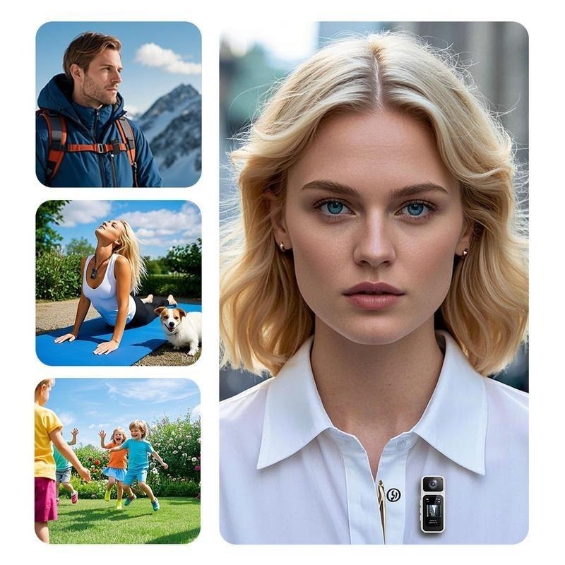 Ormos Mini Action Camera With 180 Degree Rotating Lens - 2.7K Ultra HD Thumb-Sized Camera, Magnetic Mount, WiFi APP Control, Portable Wearable Camera For Outdoor Sports & Daily Vlogging