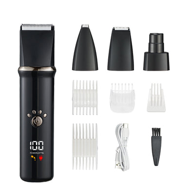 Electric Pet Shaver 4 - in - 1 Set Digital Display Washing Dog Cat Scissors - 0 - CJ
