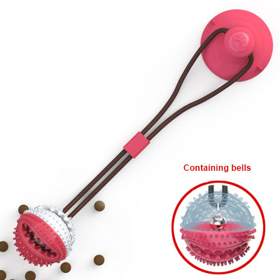 Dog Toys Silicon Suction Cup Tug Interactive Dog Ball Toy For Pet Chew Bite Tooth Cleaning Toothbrush Feeding Pet Supplies - 0 - CJ - B - CJJJCWGY03566 - B