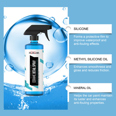 Homonth Car Ceramic Detail Spray - Car Paint Maintenance, Stain Removal, Waterproof, Transparent Coating Protection Spray - 5 - cjdropshipping