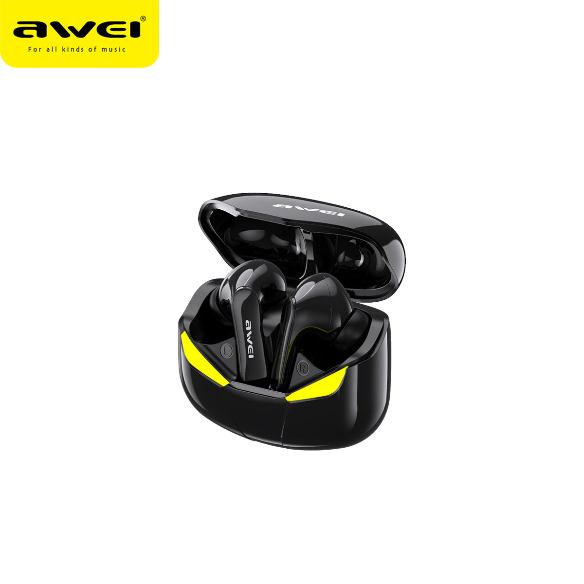 AWEI True Wireless Bluetooth Charging Pod Headphones