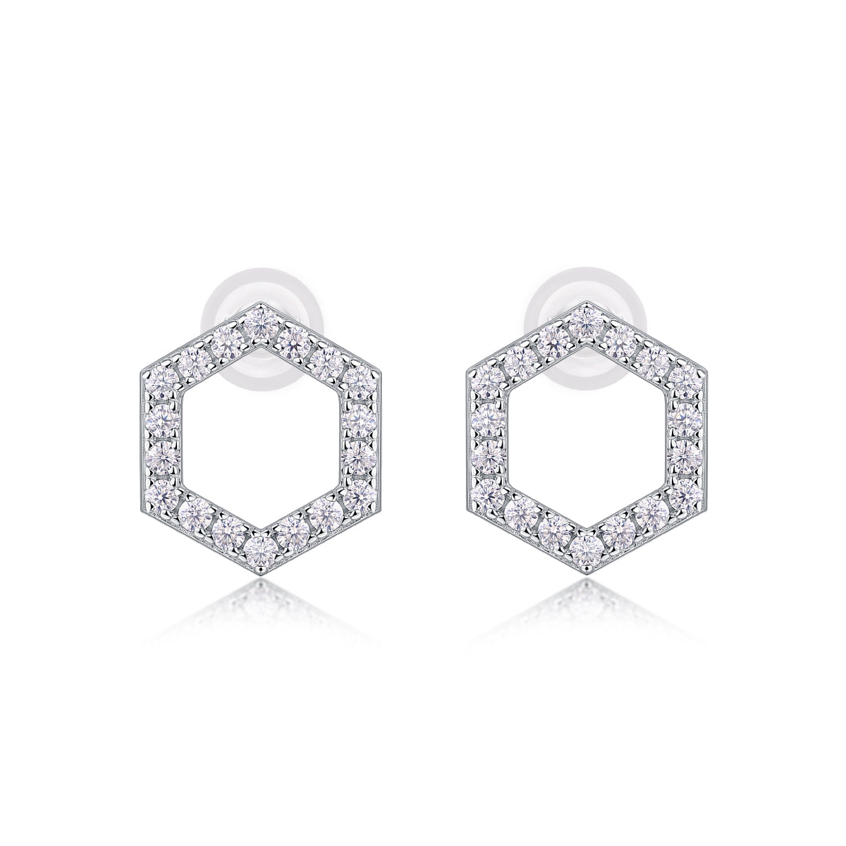 1Empowering The Future - Fashionable, Trendy And Affordable Jewelry With Moissanite S925 Sterling Silver And Platinum - plated Stud Earrings Prohibit TikTok sales - 5 - cjdropshipping