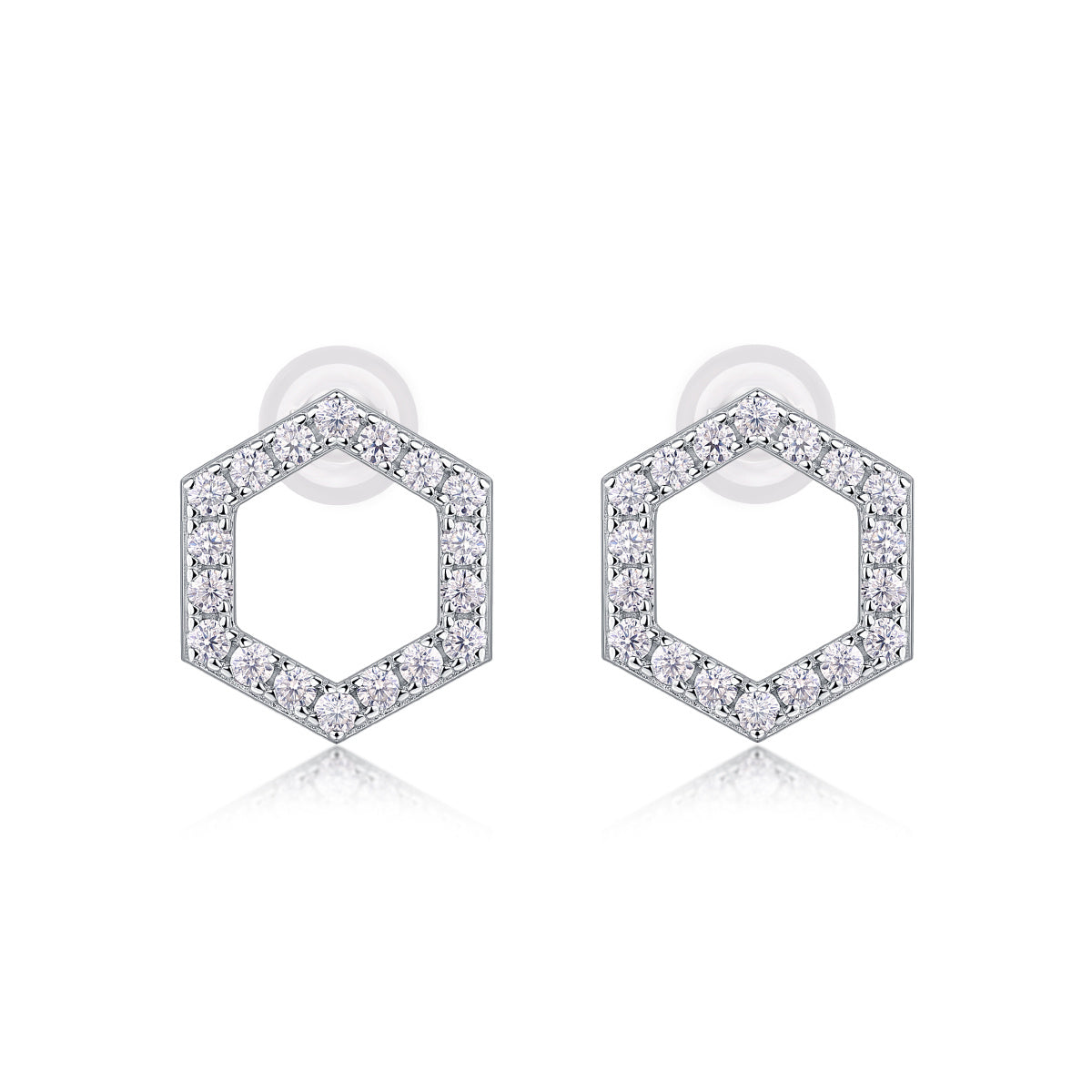 Empowering The Future - Fashionable, Trendy And Affordable Jewelry With Moissanite S925 Sterling Silver And Platinum-plated Stud Earrings