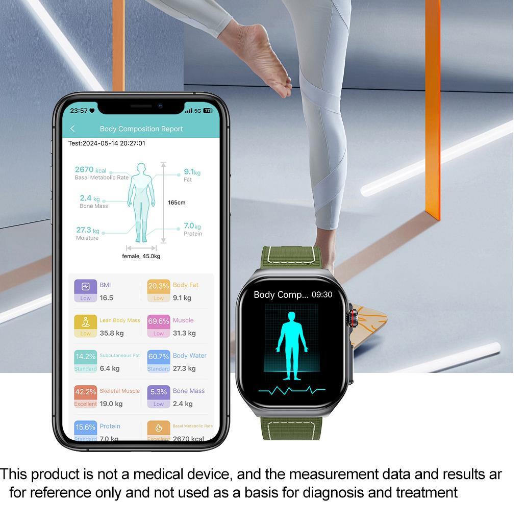 Smart Watch Women Men 2.0 Display - Waterproof Fitness Tracker With Bluetooth Call Answer, 24 - 7 Heart Rate Sleep Monitor, Pedometer Fashion Gift For Her - 5 - CJ