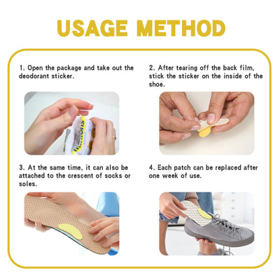 South Moon Shoe Deodorizing Sticker, Shoe Deodorizing,  Odor Absorbing, Foot Sweat Absorbing Insole - 5 - CJ