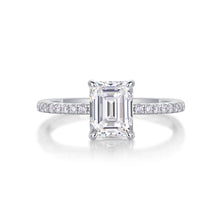 1Square Diamond Ring Luxury Fashion Set Moissanite Silver Ring Prohibit TikTok sales - 5 - CJ