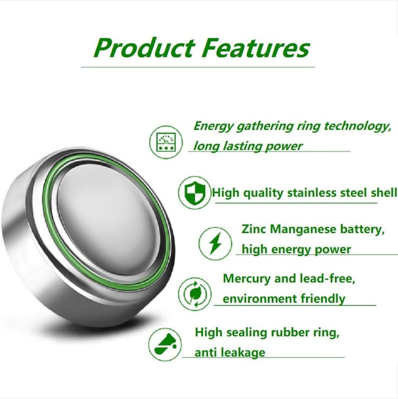 10 PCS LR1130 AG10 389 Alkaline Battery 1.5V Button Cell For Watch Calculator US - 5 - CJ