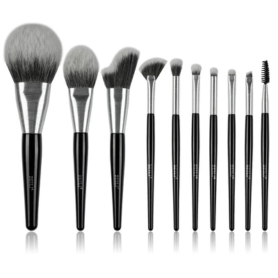High - quality Makeup Brushes With Wooden Handles, Premium Natural 10pcs Makeup Brushes. - 5 - CJ