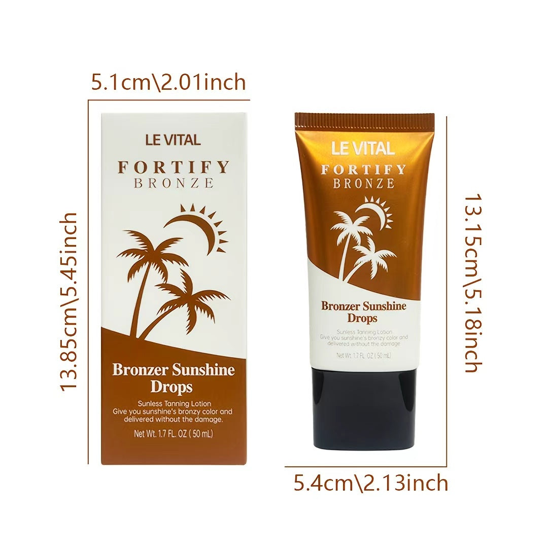 Bronzing Self - Tanner Lotion, Quick - Dry, Long - Lasting, Sunless Tanning For All Light Beige Tones, Vegan & Paraben - Free - 5 - CJ