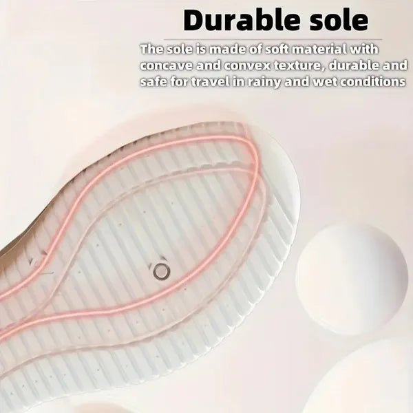 Women'S Breathable Hollow Flat Shoes, Shallow Mouth Flower Solid Color Mesh Shoes, Fashionable Lazy Shoes - 5 - CJ