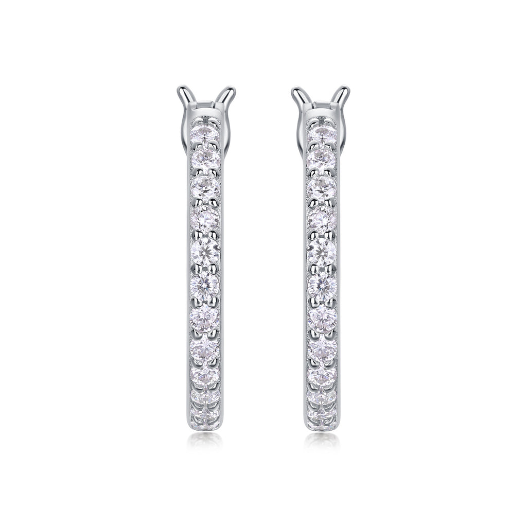 Streamer Diamond Set With Moissanite Silver Earrings Luxury Fashion Diamond Earrings Stud Earrings