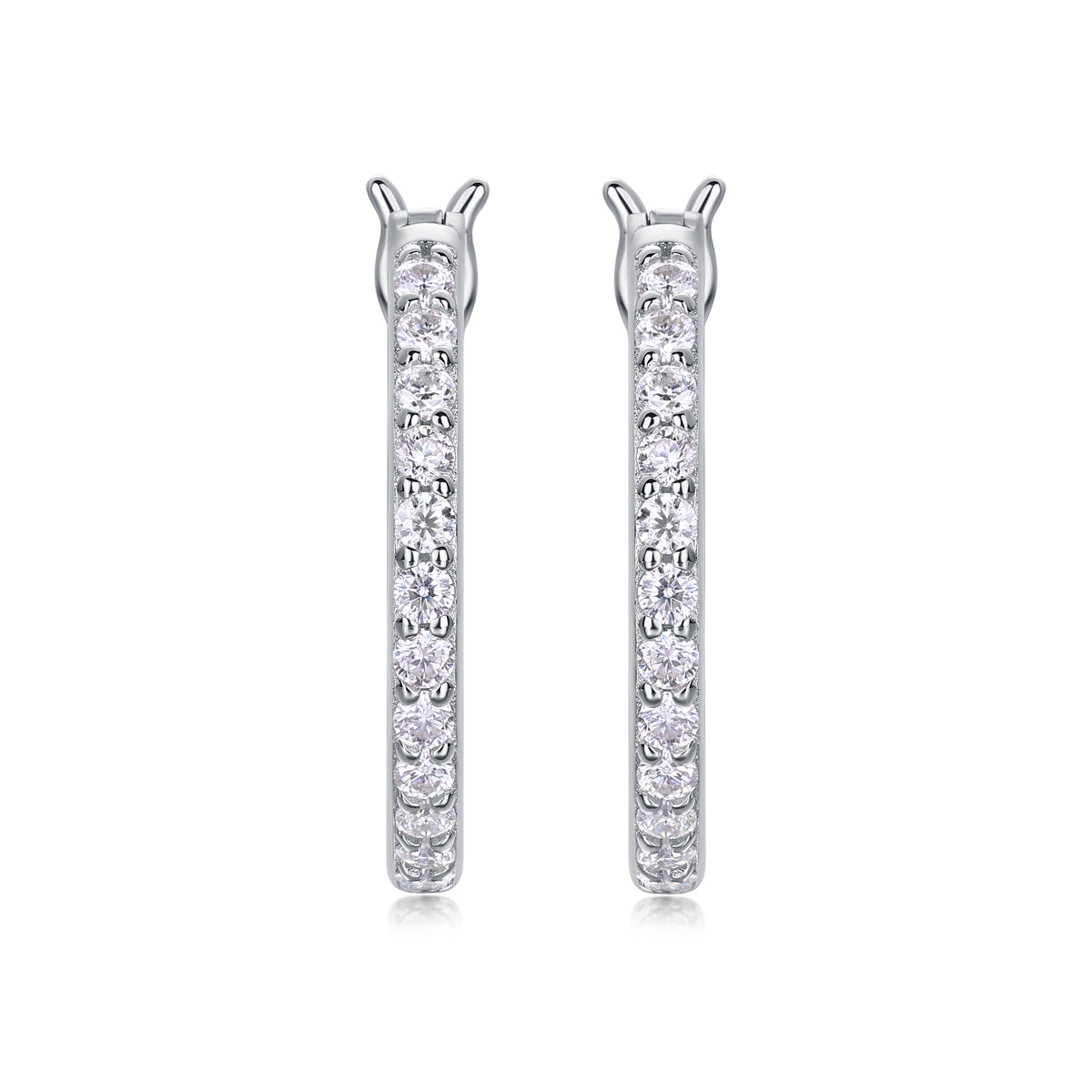 1Streamer Diamond Set With Moissanite Silver Earrings Luxury Fashion Diamond Earrings Stud Earrings Prohibit TikTok sales - 5 - CJ
