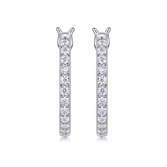 1Streamer Diamond Set With Moissanite Silver Earrings Luxury Fashion Diamond Earrings Stud Earrings Prohibit TikTok sales - 5 - CJ