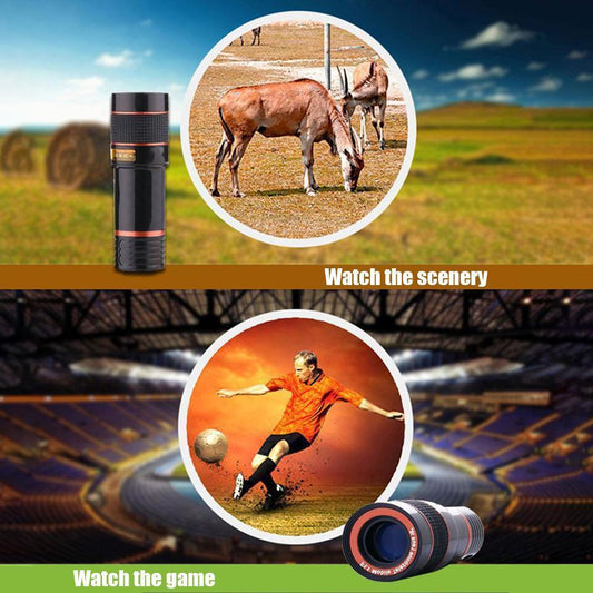 HD 8X Clip On Optical Zoom Telescope Camera Lens For Universal Mobile Cell Phone - 5 - CJ