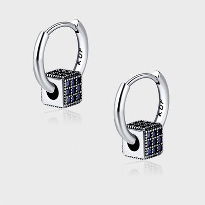 Heavy Industrial S925 Sterling Silver Spinel Blue Full Zirconium Stereo Square Round Ear Clasp Female Earrings - 4 - https://x.com/titan_prim62775J