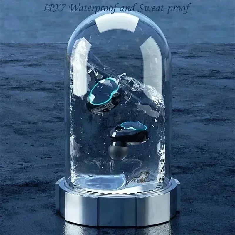 New Product Private Model Wireless Bluetooth Earphones TWS Large Screen Intelligent Digital Display In Ear Breathing Light