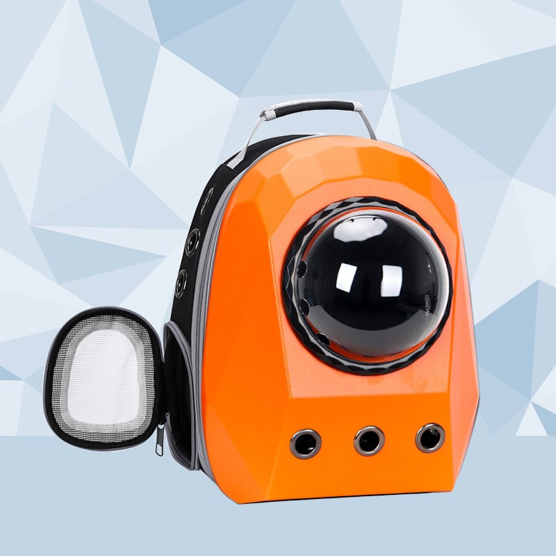 Cat Carrier Bags Breathable Pet Carriers Dog Cat Backpack Travel Space Capsule Cage Pet Transport Bag Carrying Portable Outdoor - 0 - CJ