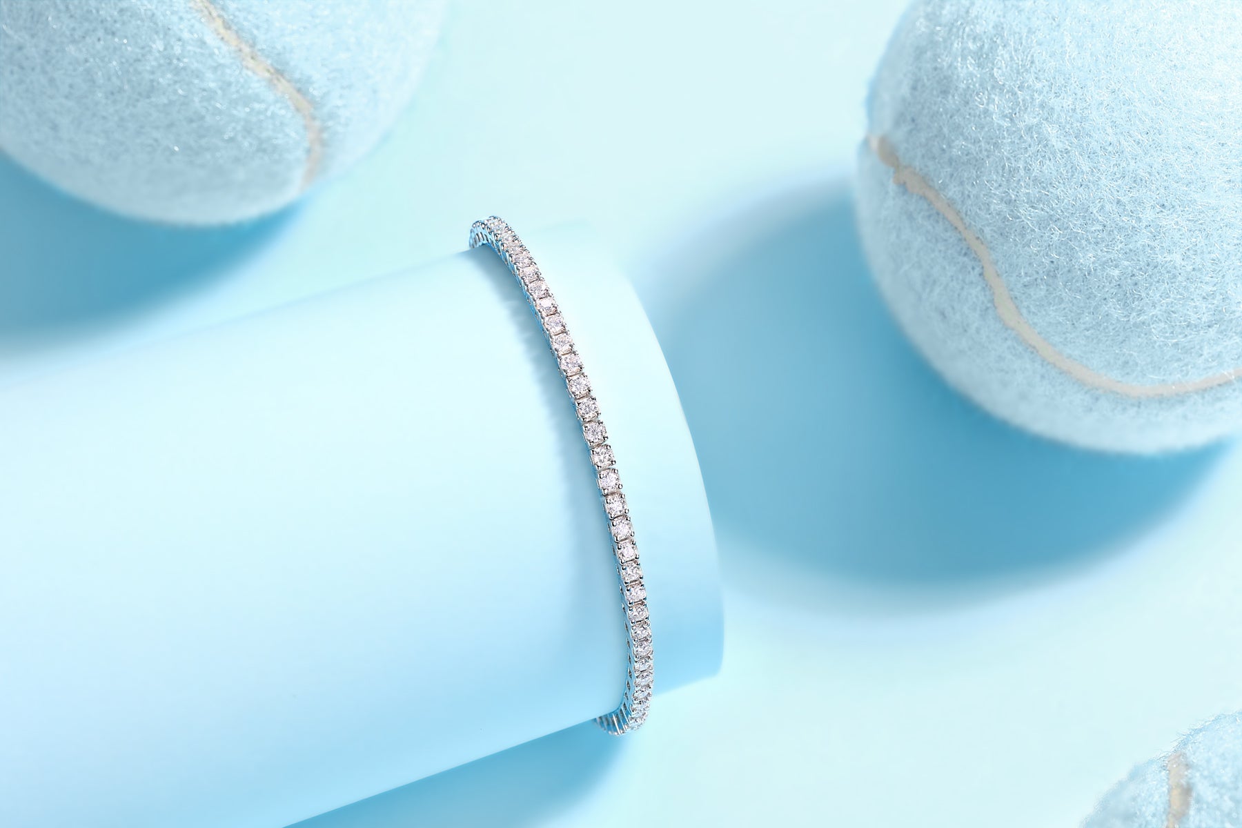 1One Of A Kind Luxury Fashion Mosan Diamond Silver Jewelry Comparable To Natural Diamond Bracelet Prohibit TikTok sales - 5 - CJ