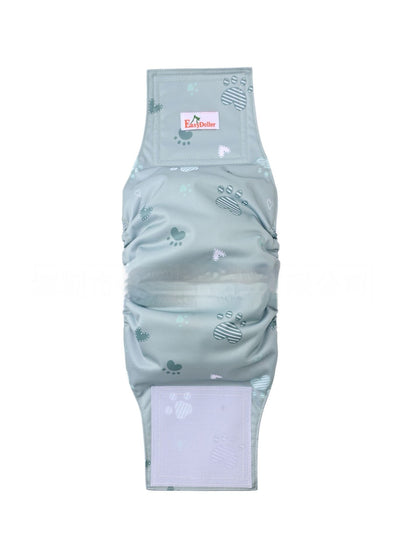 Pet Washable Physiological Dog Diaper Pants - 0 - CJ - Light Green - L - CJYD223173412LO