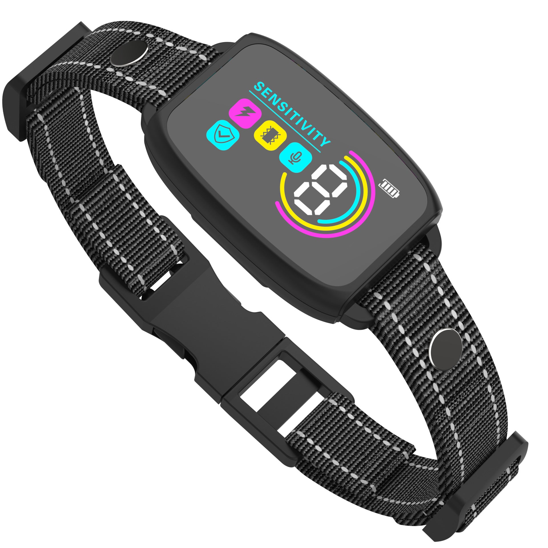 Smart Automatic Anti Barking Dog Collar Rechargeable Bark Stopper Stop Barking HD Digital Display IP67 Waterproof Collar For Dogs Pet Products - 0 - CJ