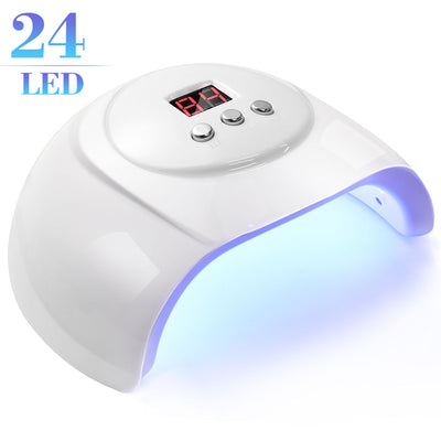 UV LED Nail Lamp Professional Nail Dryer For Gel Polish Led Lamp For Gel Nails 3 Timers White - 5 - CJ