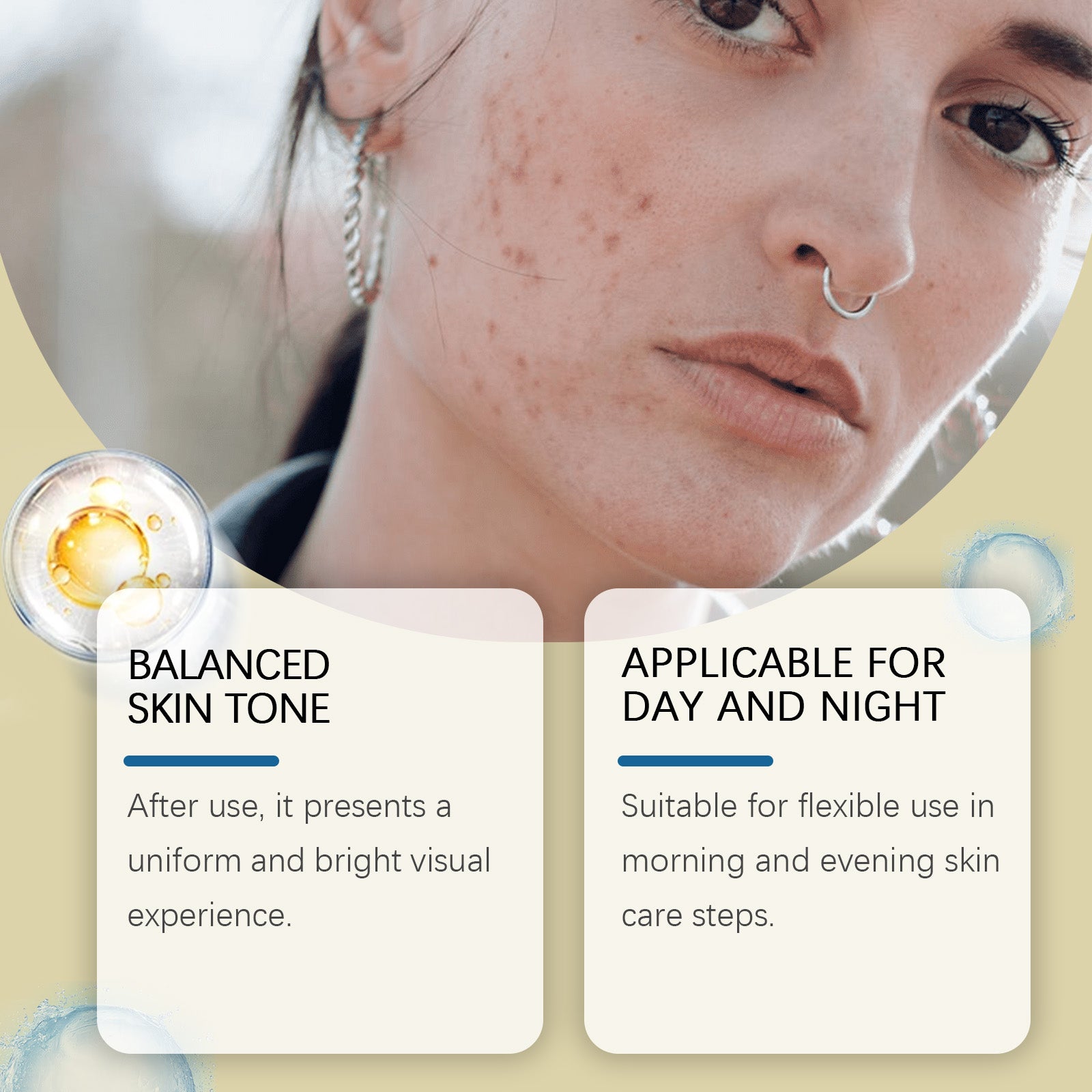 Viareline Facial Essence, Moderate Moisture To Tighten The Facial Skin Daily Skin Care Essence - 5 - CJ