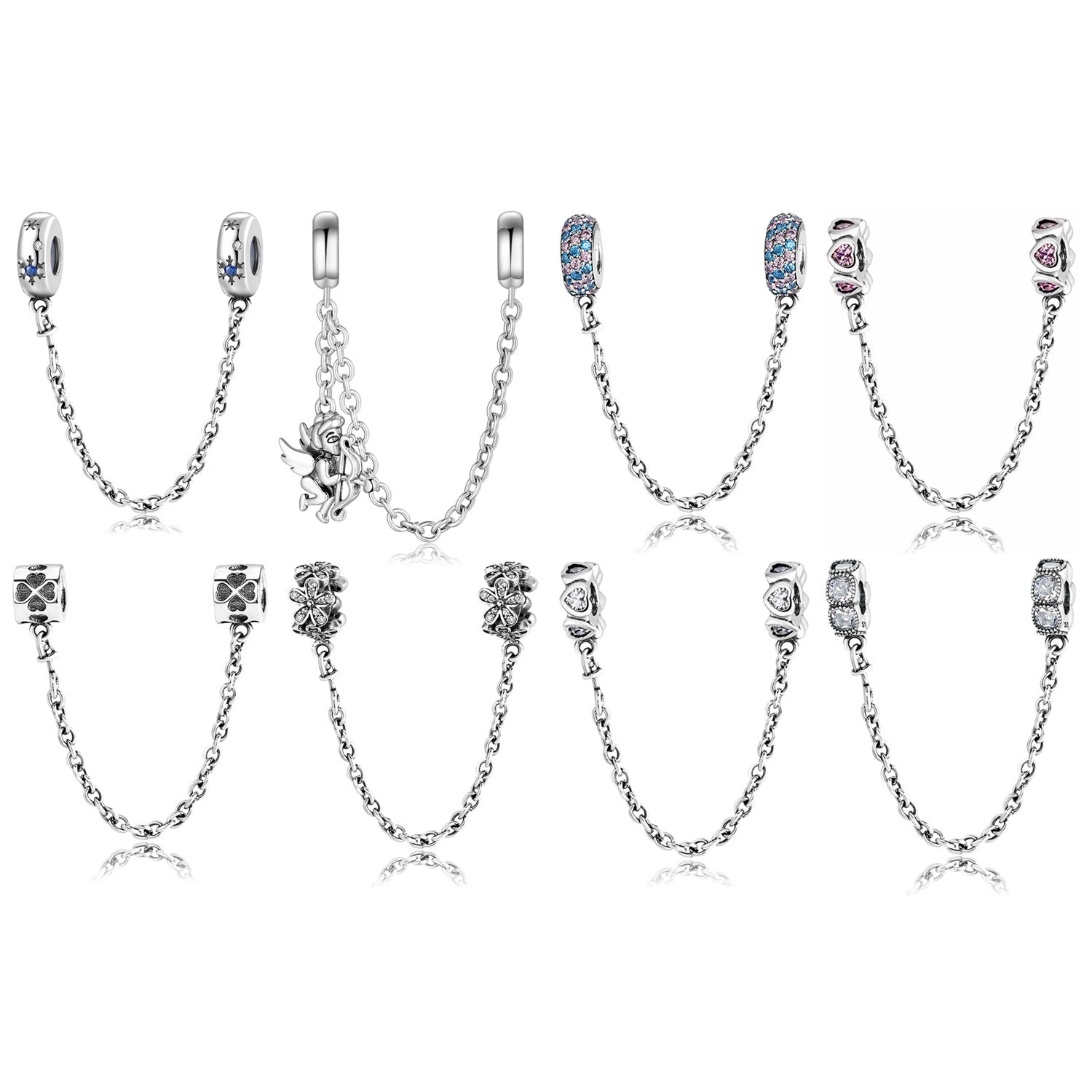 Protective Bracelet Should Not Fall Off Safety Chains Of Various Styles S925 Sterling Silver Bracelet DIY Accessories - 4 - CJ
