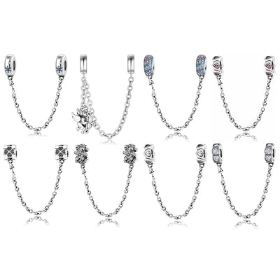 Protective Bracelet Should Not Fall Off Safety Chains Of Various Styles S925 Sterling Silver Bracelet DIY Accessories - 4 - CJ