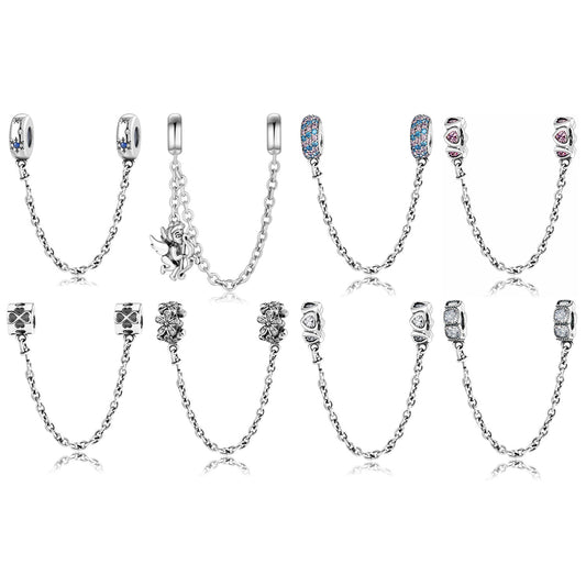 Protective Bracelet Should Not Fall Off Safety Chains Of Various Styles S925 Sterling Silver Bracelet DIY Accessories - 4 - CJ
