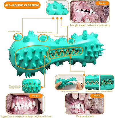 Pet Dog Cleaning Chew Toys For Aggressive Dogs Rubber Molar - 5 - CJ