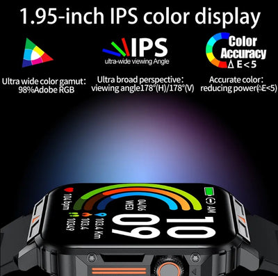 L81 Outdoor Sports Square Smartwatch Answer Call Big Battery Fitness Tracker Waterproof Smartwatch Men For IOS Android - 5 - CJ