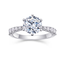 1Large Diamond Diamond Ring Luxury Fashion Set Moissanite Silver Ring Prohibit TikTok sales - 5 - CJ