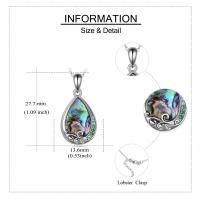 925 Silver Teardrop Urn Necklace for Ashes Retro Silver Necklace for Lover