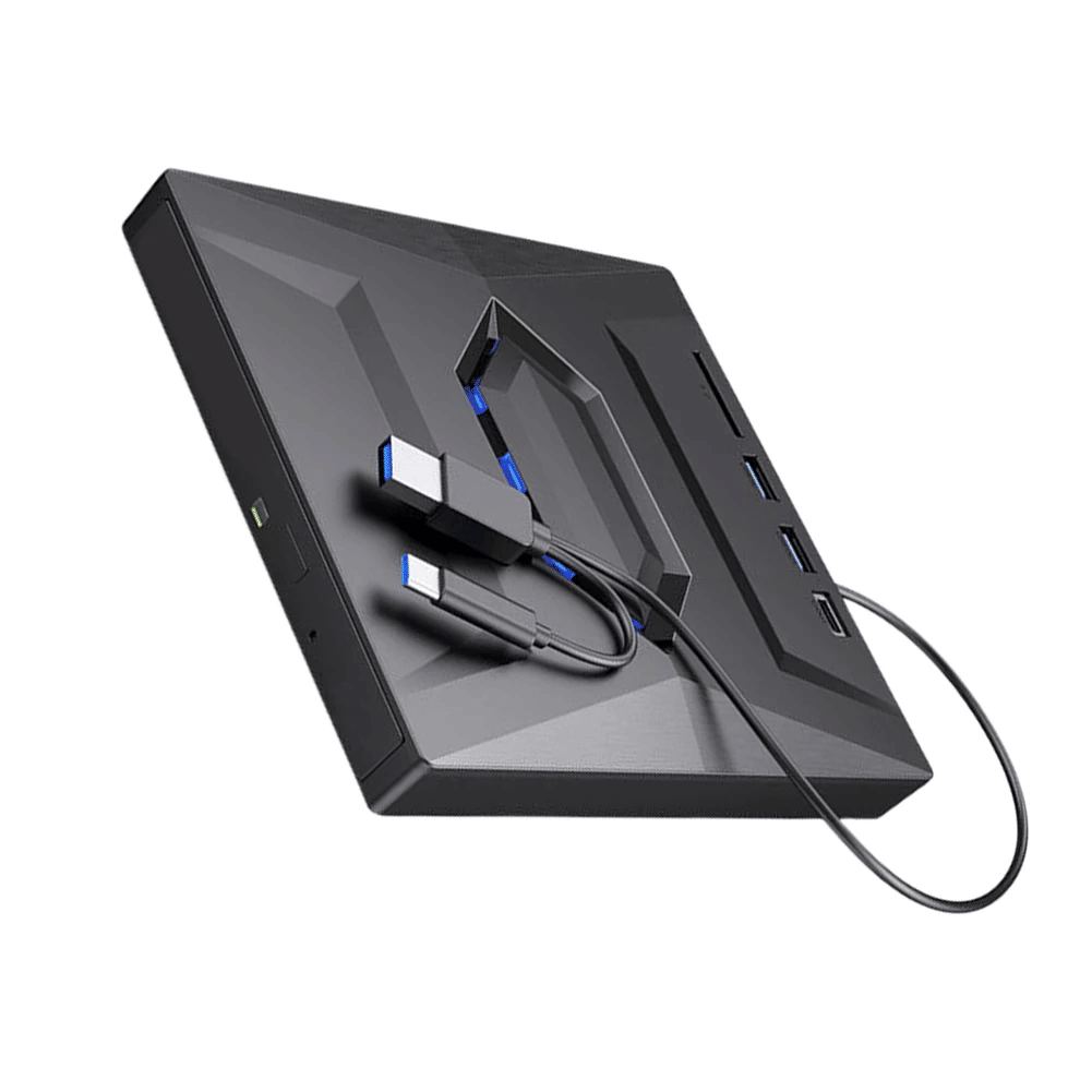 External CD DVD Drive USB 3.0 Writer Burner Player For PC Laptop Windows 11 10 - 5 - CJ