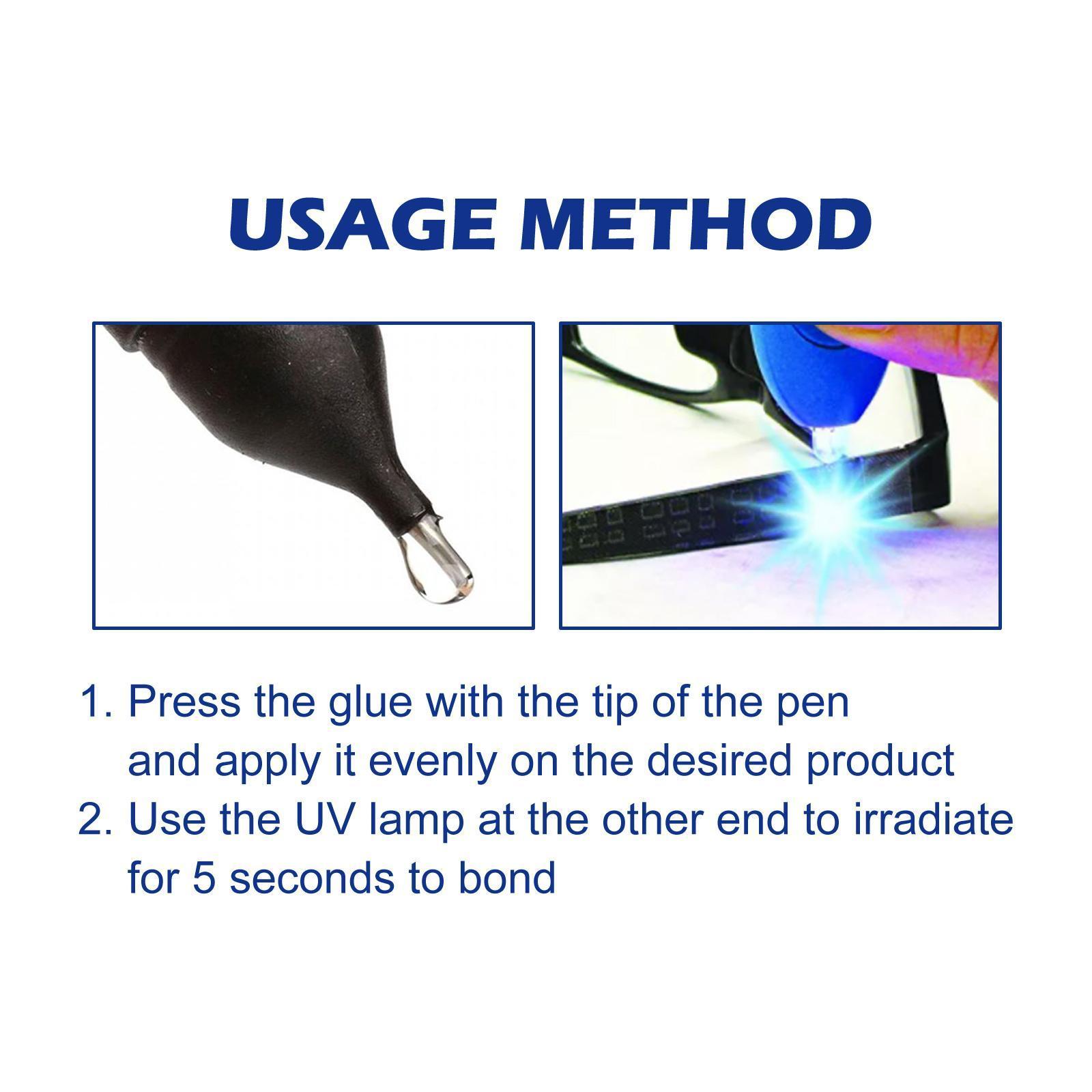 Jueyu UV Light Curing Glue Pen 5 Seconds Quick Drying High And Low Temperature Resistant Plastic Ceramic Cable Repair Glue - 5 - CJ
