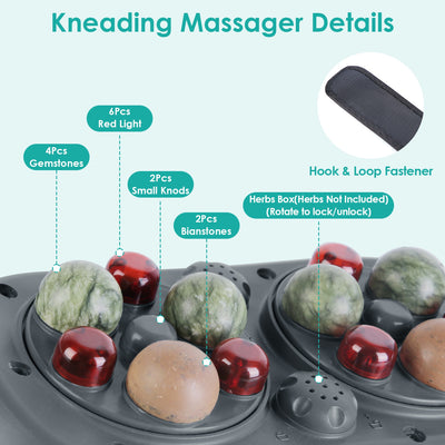 1Pc Abdominal Massager Anti Cellulite Remover Machine Electric Stomach Tummy Massager Automatic Bian Stone Kneading Massager With 5 Modes 3 Heat 3 Speeds 3 Timers For Belly Flattening Indigestion Stom - 5 - CJ