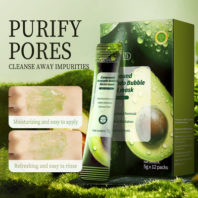 HUNMUI Compound Acid Avocado Bubble Mask 4gx12 - 4 - CJ