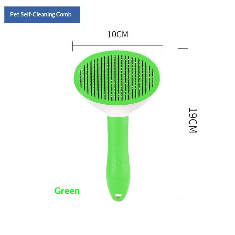 One - click Pet Hair Removal Steel Comb For Cats And Dogs - 0 - CJ