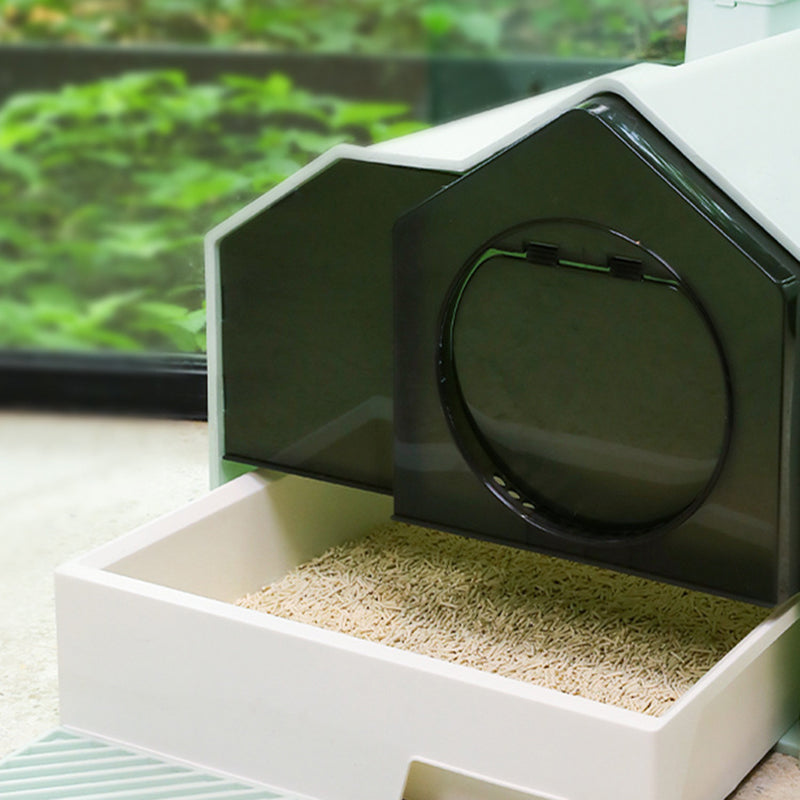 Fully Enclosed Household Anti - splash Drawer Type Odor - proof Cat Litter Box - 0 - CJ