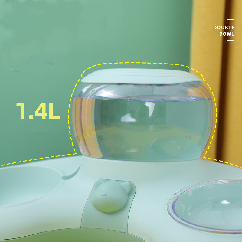 Crescent Automatic Drinking Water And Feeding Double Bowl - 0 - CJ