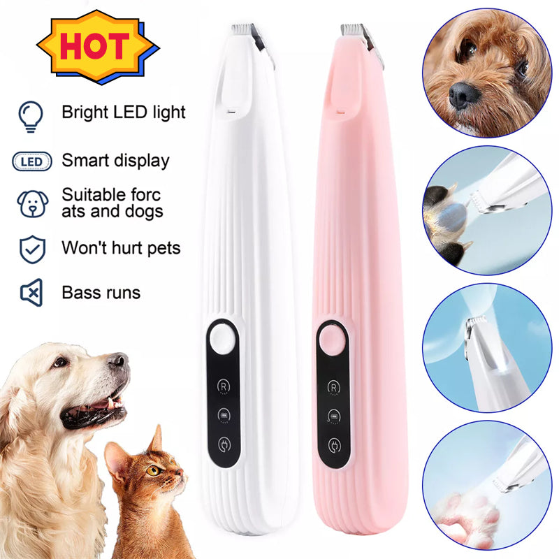 Pets Efficient LED Shaving Cat Dog Foot Hair Electric Clipper Pet Products - 0 - CJ