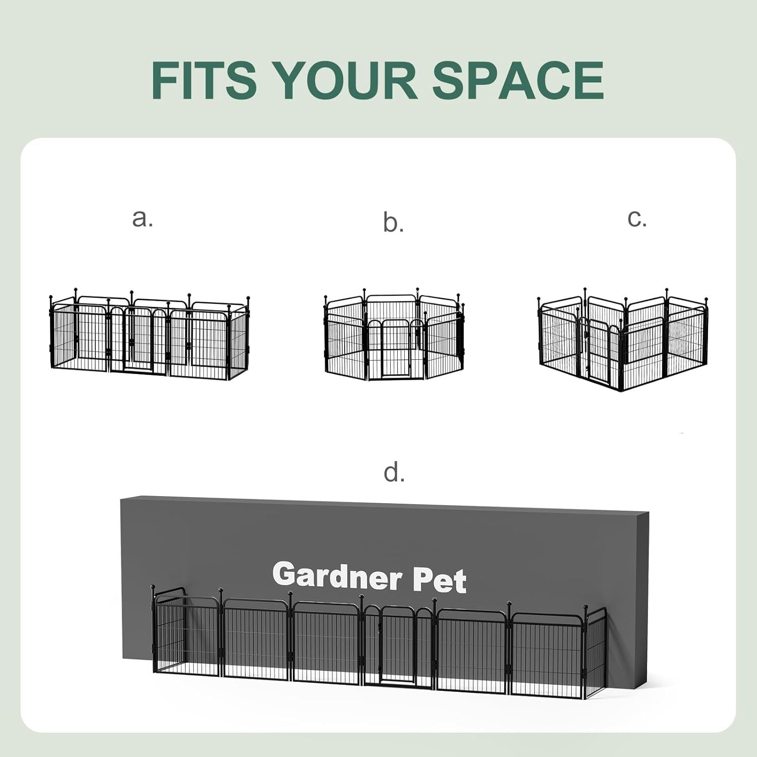 Gardner Pet Dog Fence Indoor And Outdoor Small And Medium Dog Foldable With Gravity Automatic Lock Pet Activity Fence - 5 - CJ