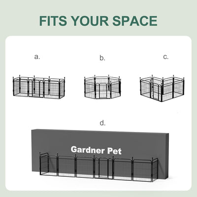 Gardner Pet Dog Fence Indoor And Outdoor Small And Medium Dog Foldable With Gravity Automatic Lock Pet Activity Fence - 5 - CJ