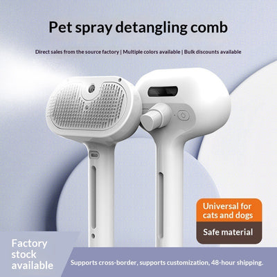 Pet Spray Comb Pin Brush Cat Grooming Comb For Removing Fur And Detangling Knots - 0 - CJ