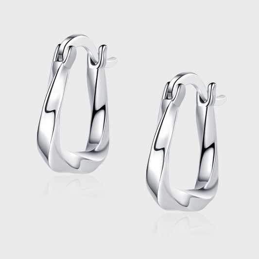 S925 Sterling Silver Geometric Earrings Temperament Advanced Atmosphere Earrings - 4 - CJ